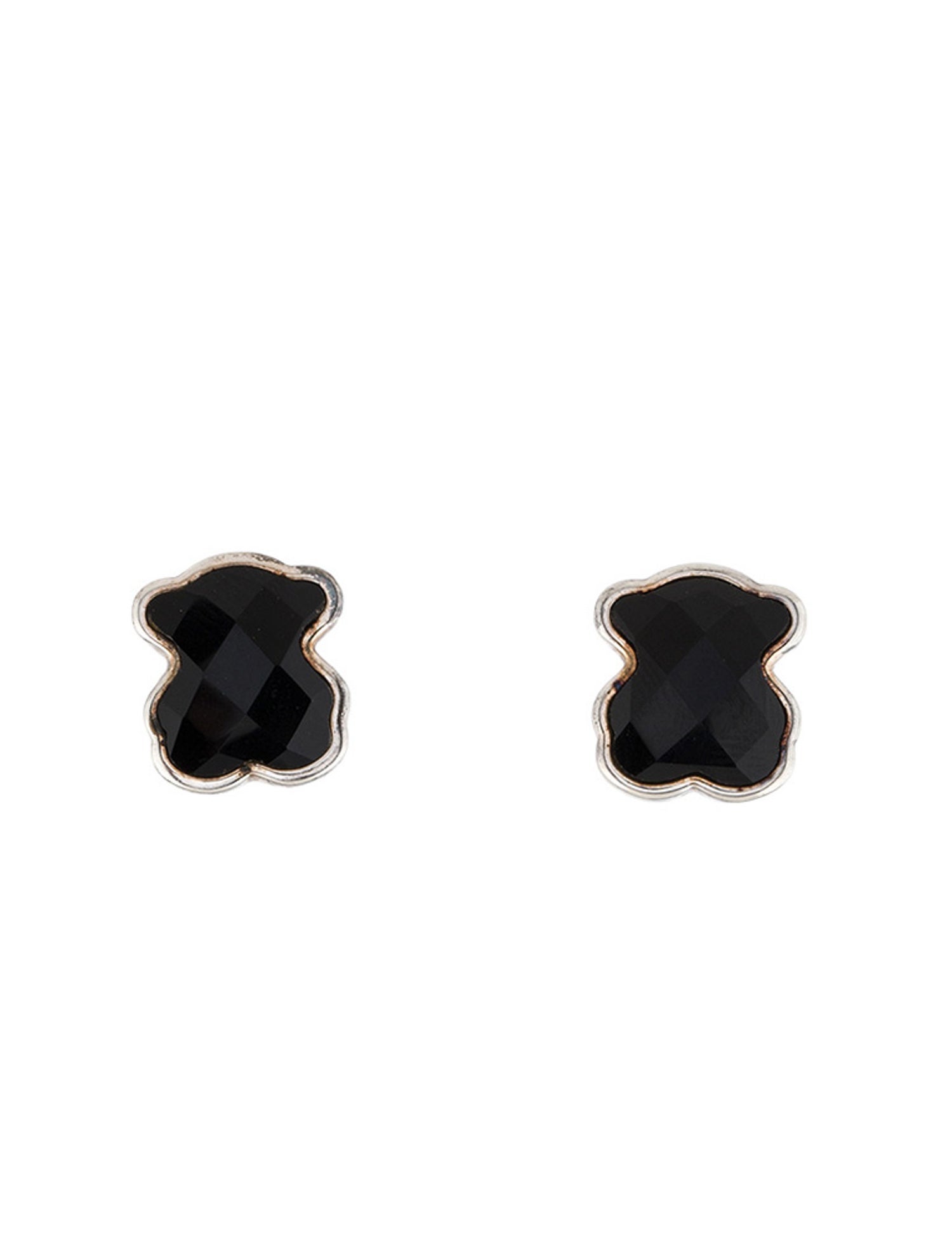 Tous Onyx Bear Stud Earrings