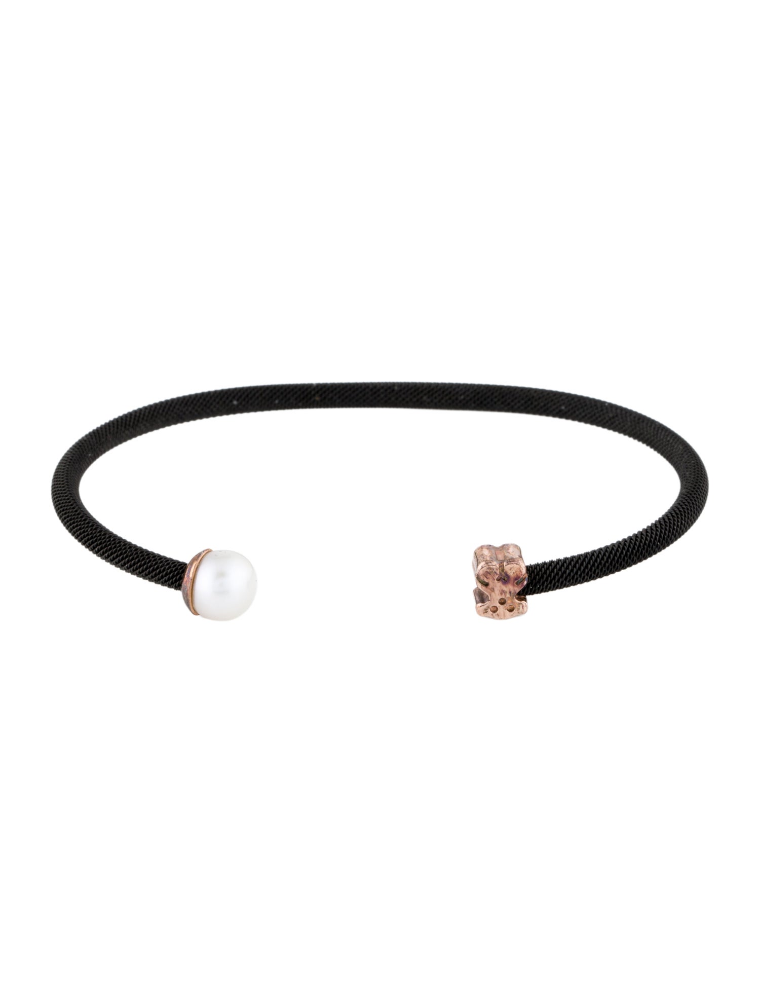Tous Pearl Icon Mesh Cuff