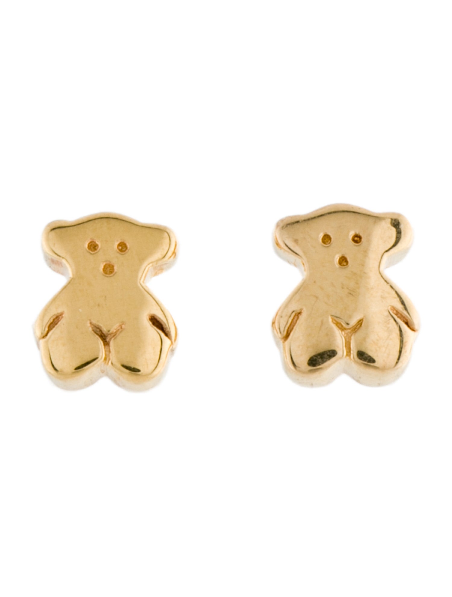 Tous 18K Bear Stud Earrings