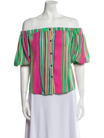 Tove Tops Striped Off-The-Shoulder Blouse Us6, Fr38 | M