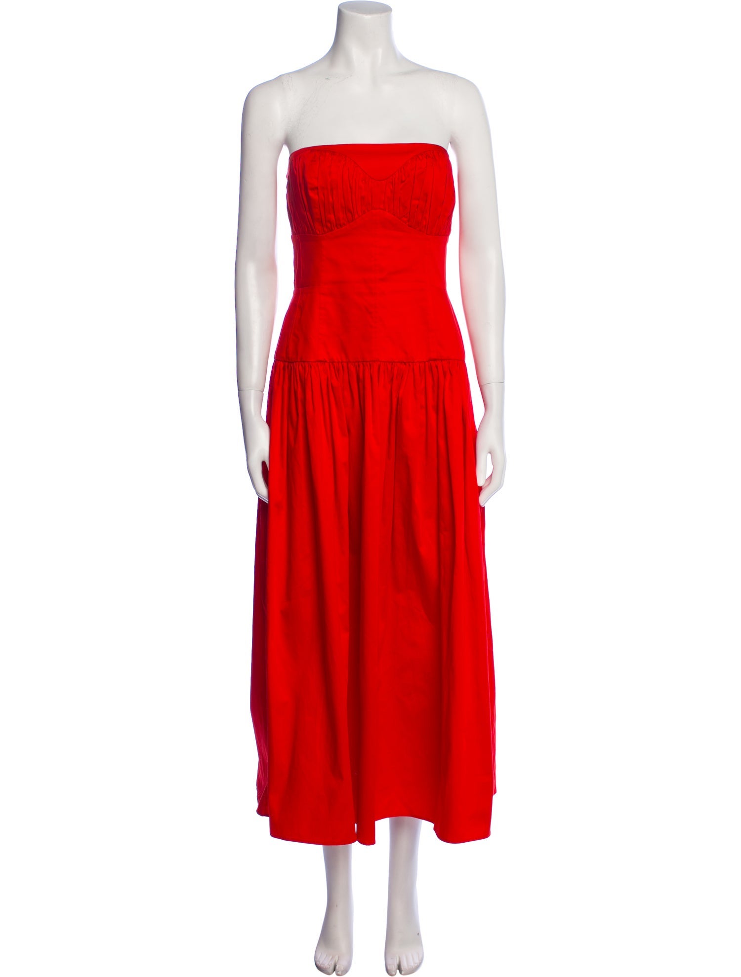 Tove Strapless Midi Length Dress