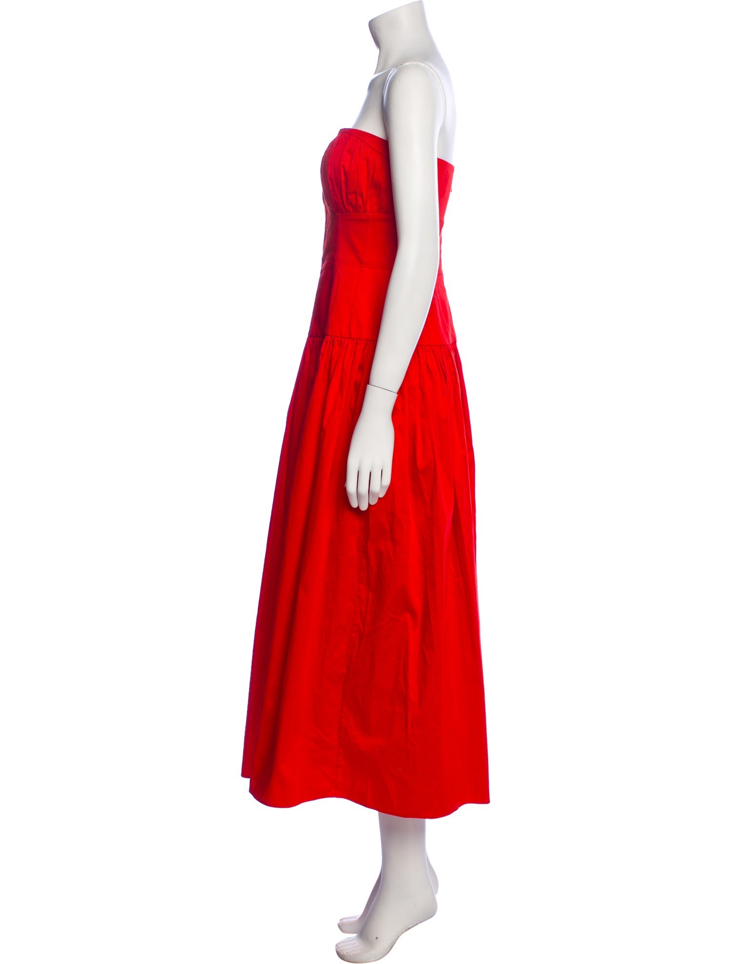 Tove Strapless Midi Length Dress