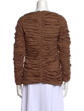 Tove Square Neckline Three-Quarter Sleeve Blouse