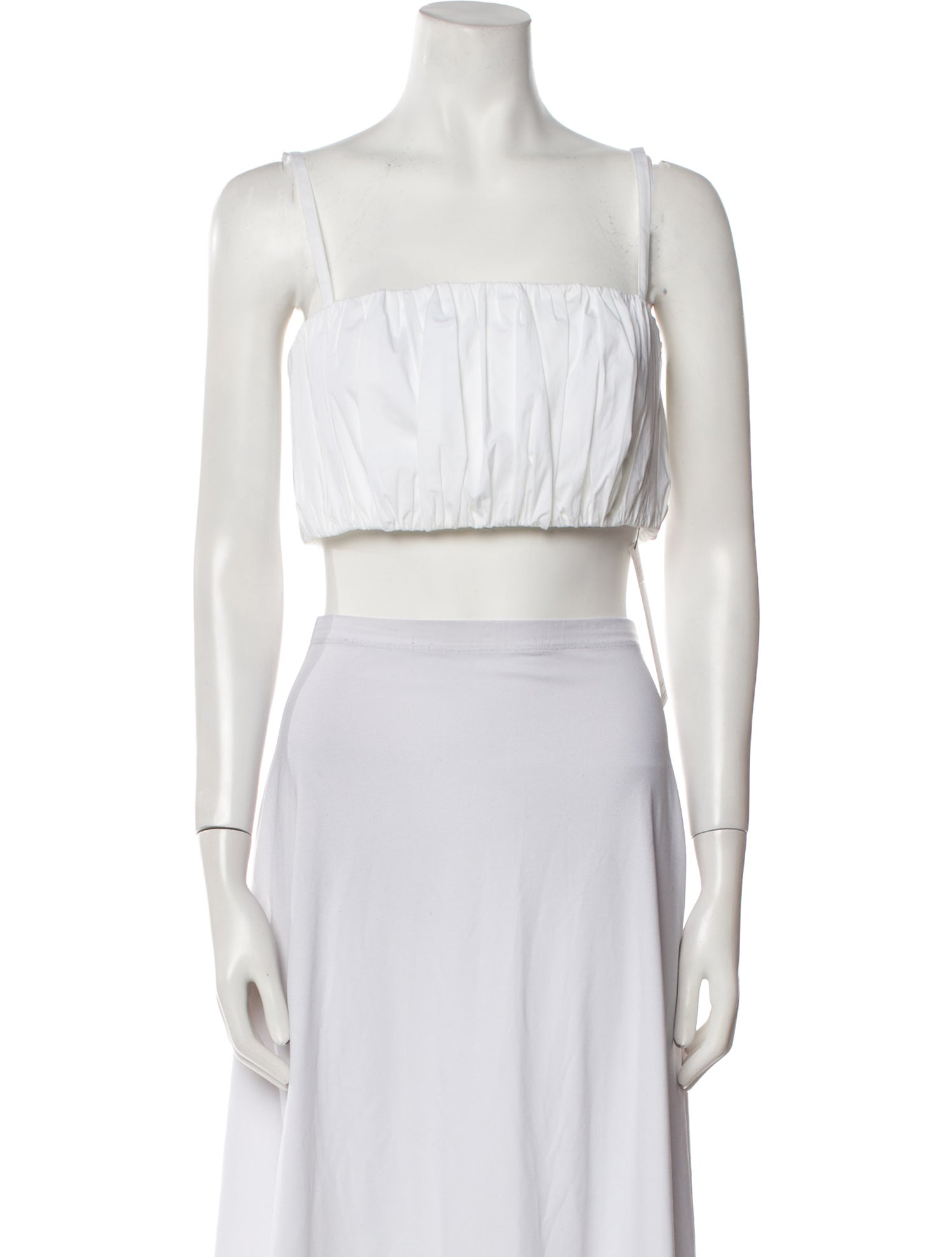 Tove Square Neckline Sleeveless Crop Top
