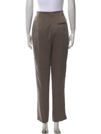 Tove Silk Straight Leg Pants