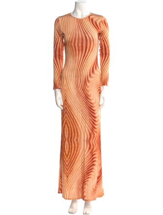 Tove Striped Long Dress