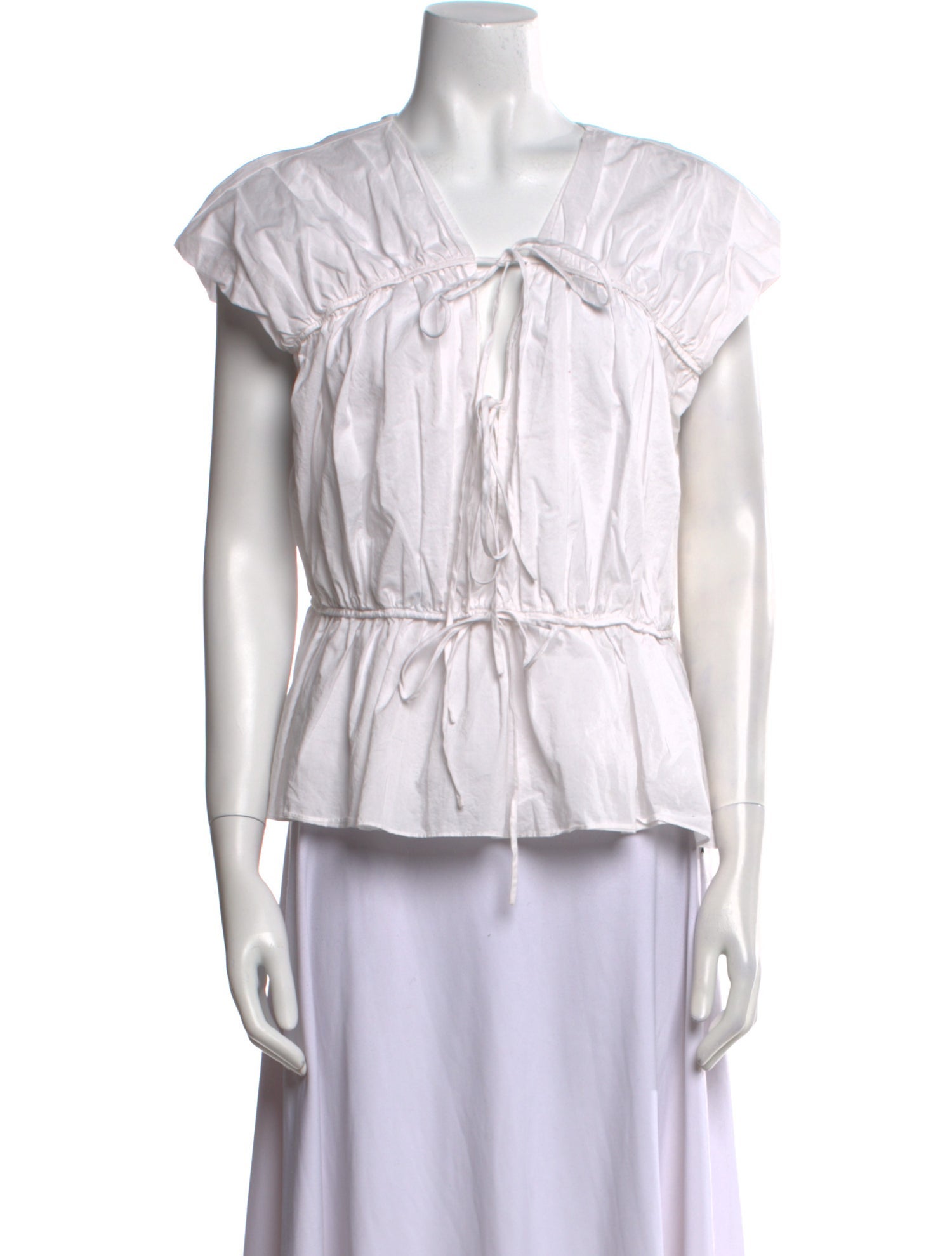 Tove V-Neck Short Sleeve Blouse