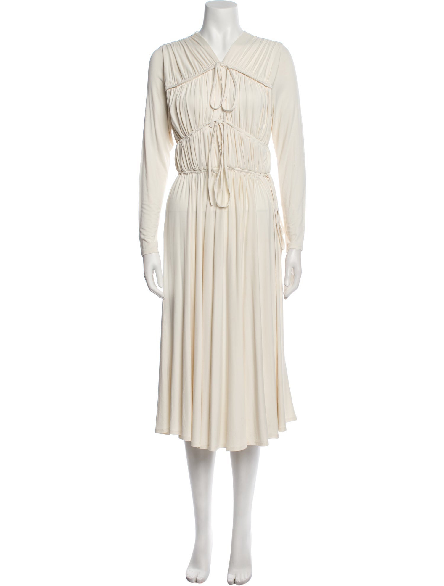 Tove V-Neck Midi Length Dress