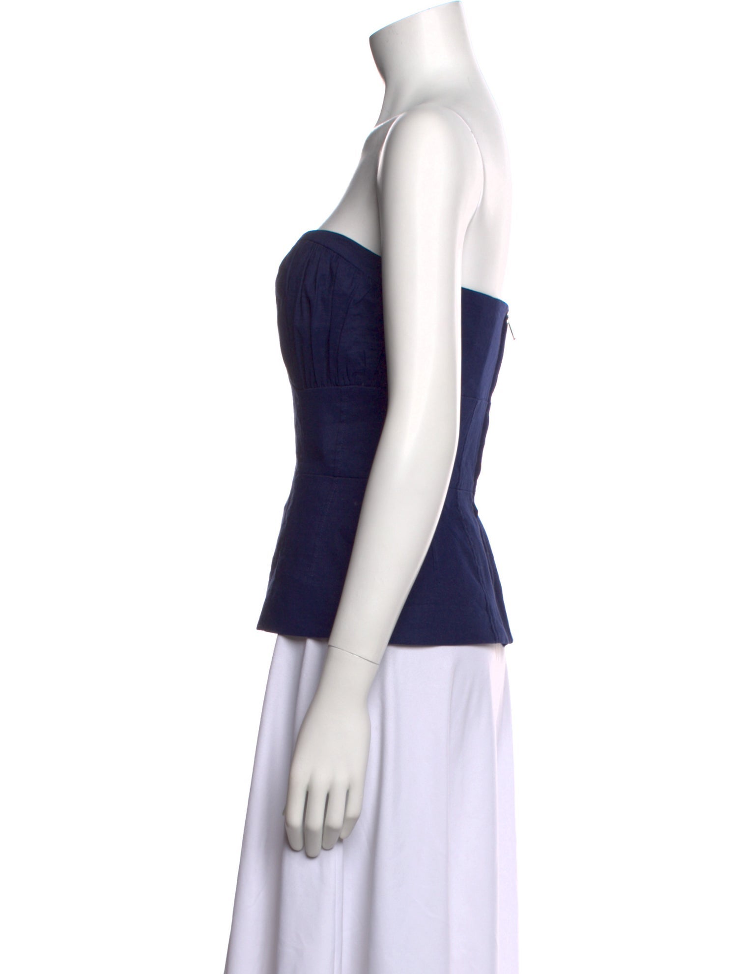 Tove Linen Strapless Tank Top