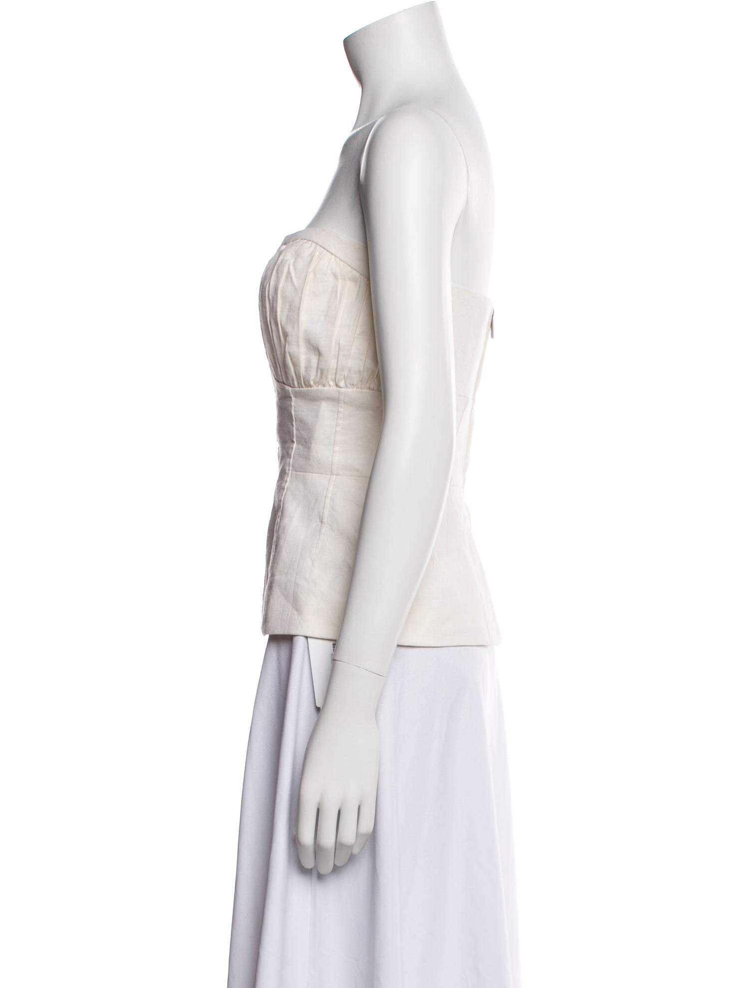 Tove Linen Strapless Top