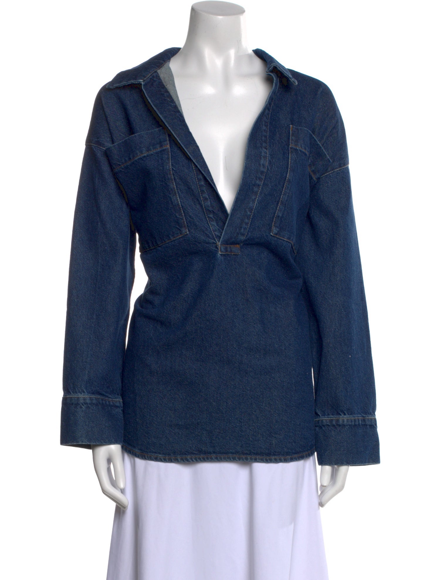 Tove V-Neck Long Sleeve Blouse