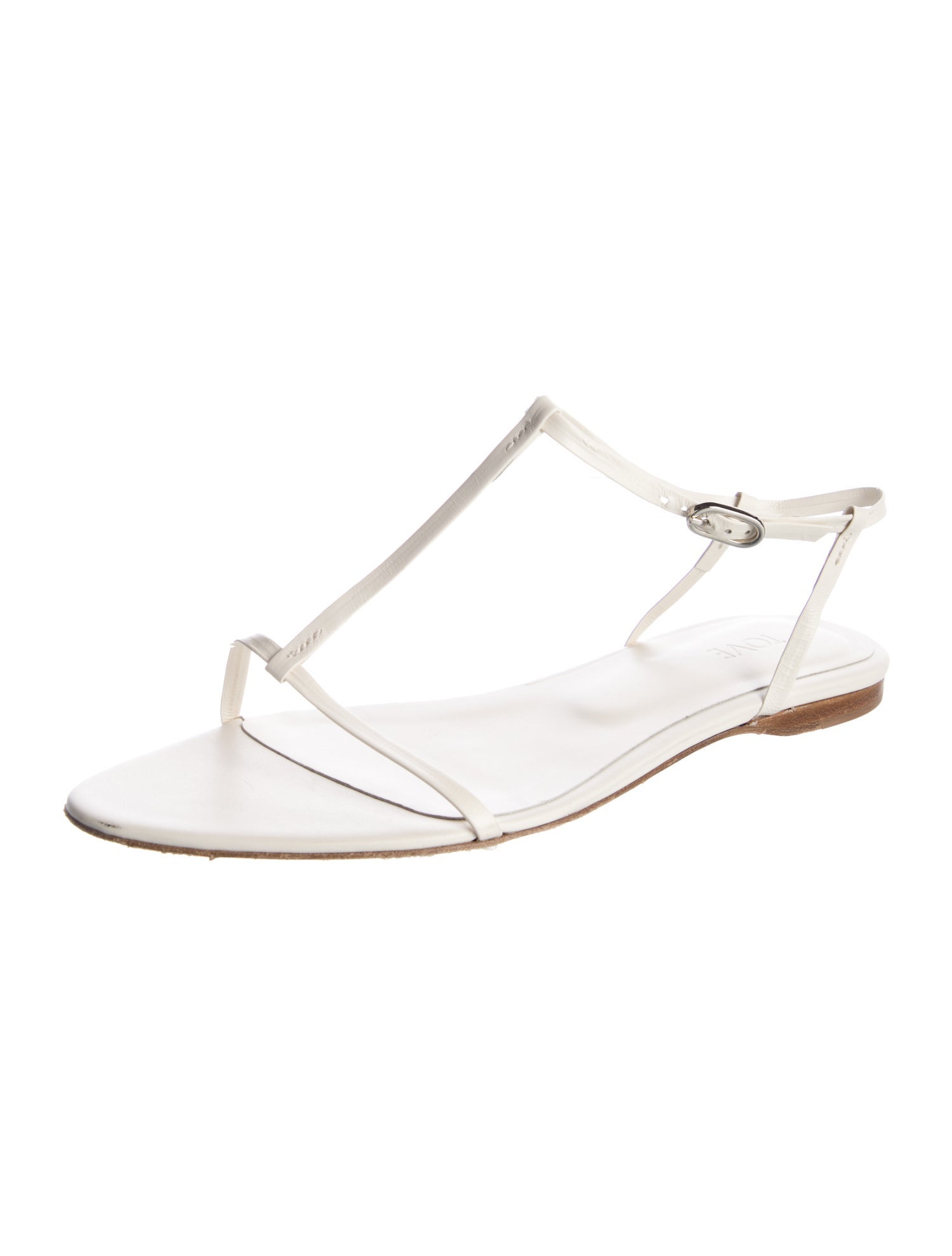 Tove Leather T-Strap Sandals