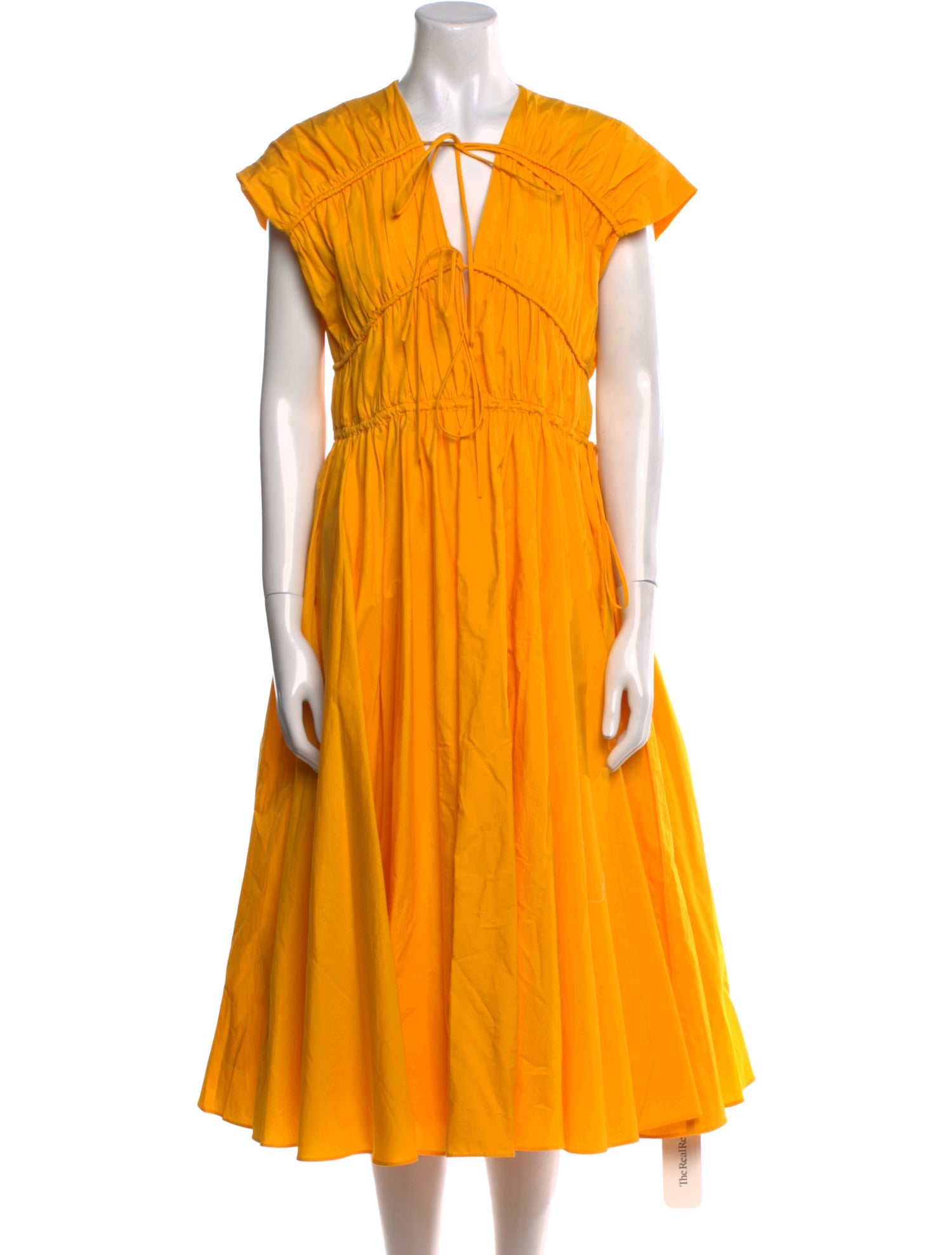 Tove Tie Neck Midi Length Dress