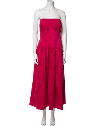 Tove Strapless Midi Length Dress