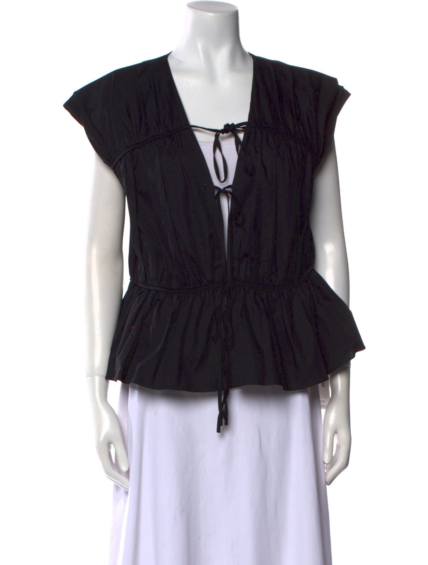 Tove V-Neck Short Sleeve Blouse