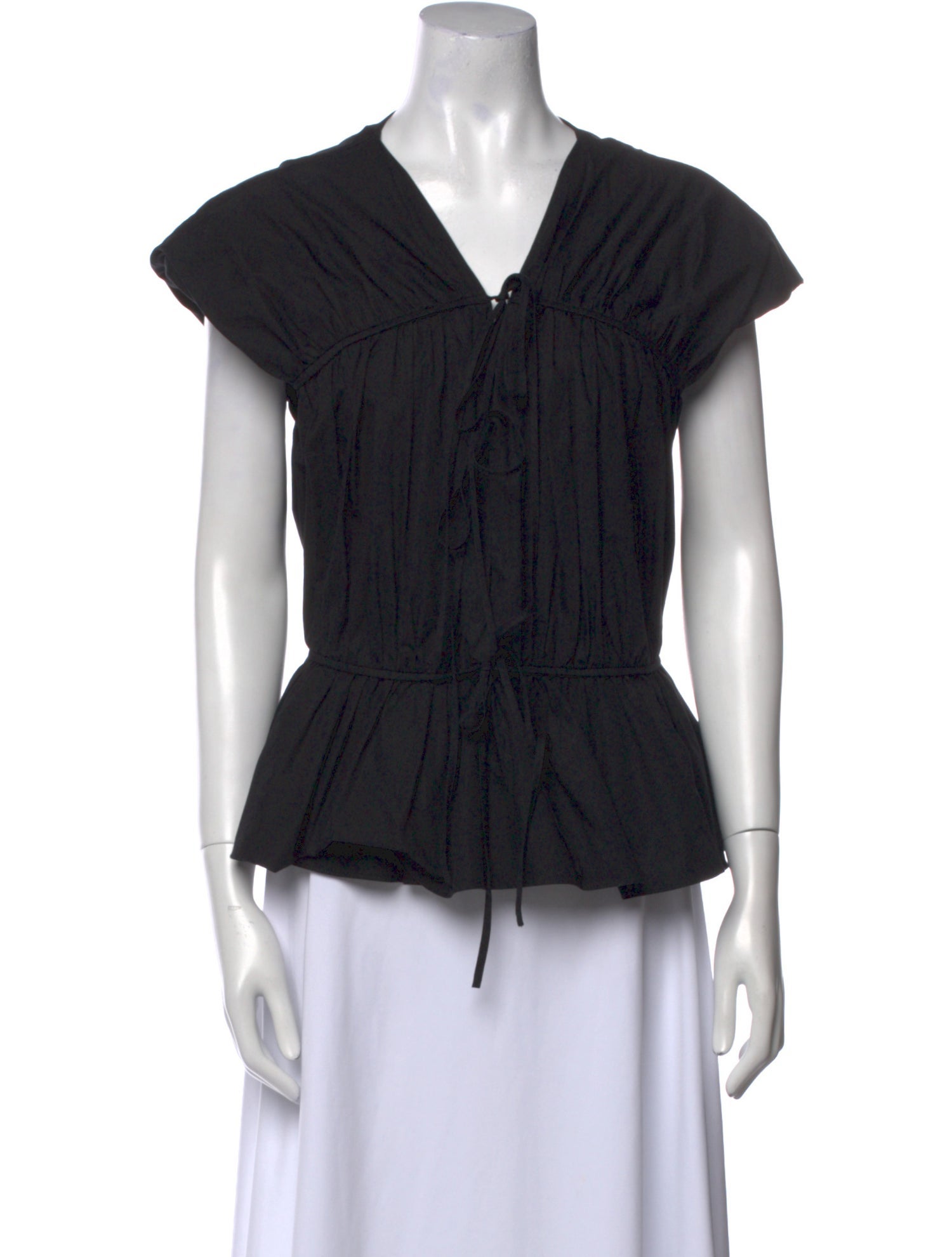 Tove V-Neck Short Sleeve Blouse