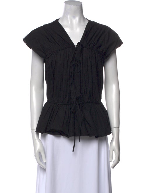 Tove V-Neck Short Sleeve Blouse