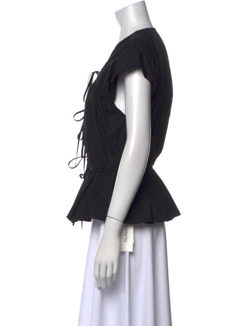 Tove V-Neck Short Sleeve Blouse