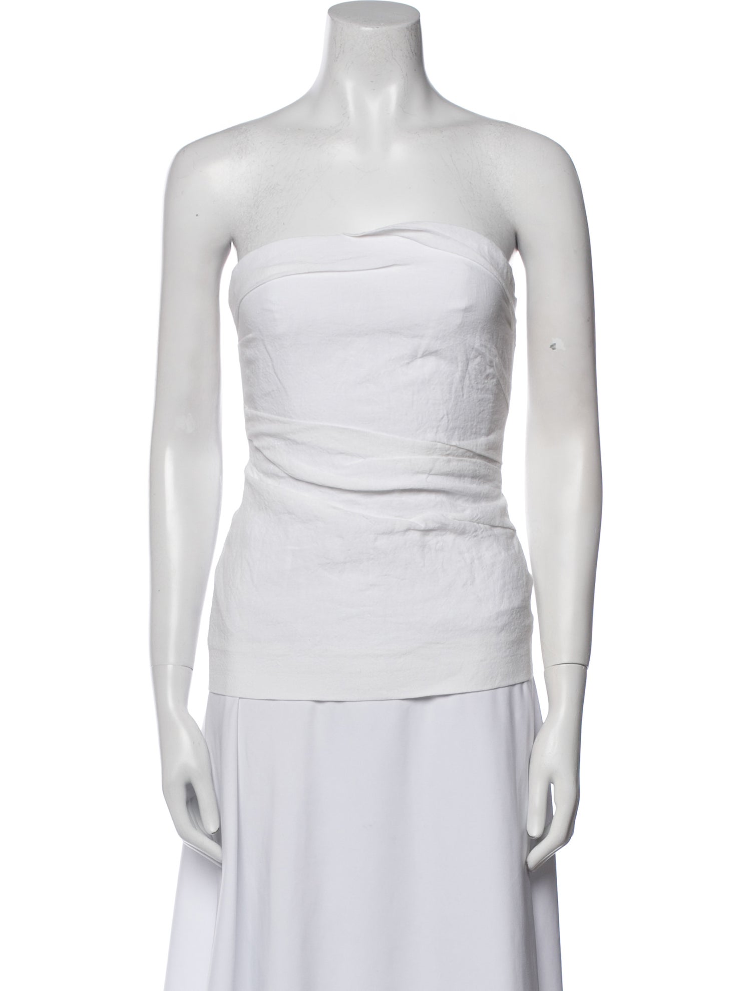 Tove Linen Strapless Top