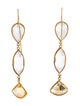 Tito Pedrini 18K Topaz & Citrine Drop Earrings