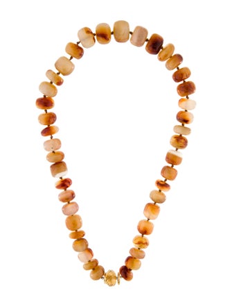 Trianon 18K Agate & Citrine Bead Strand Necklace