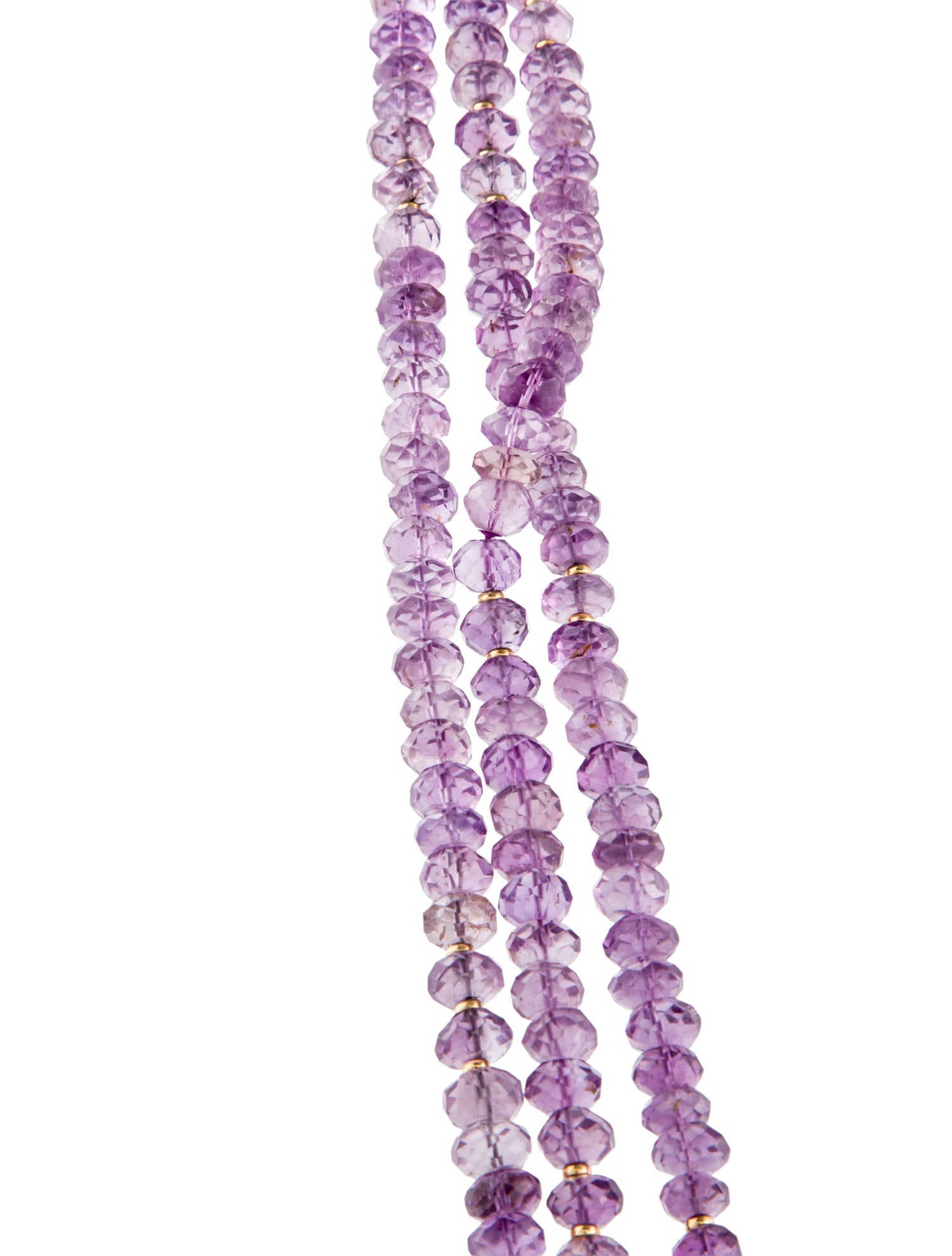 Trianon 18K Amethyst & Shell Multistrand Necklace
