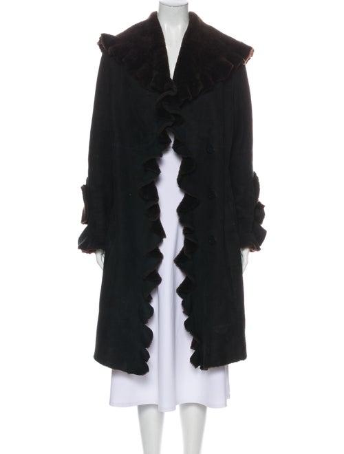 Coat Shearling Coat Brown