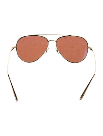 The Row x Oliver Peoples Aviator Mirrored Sunglasses