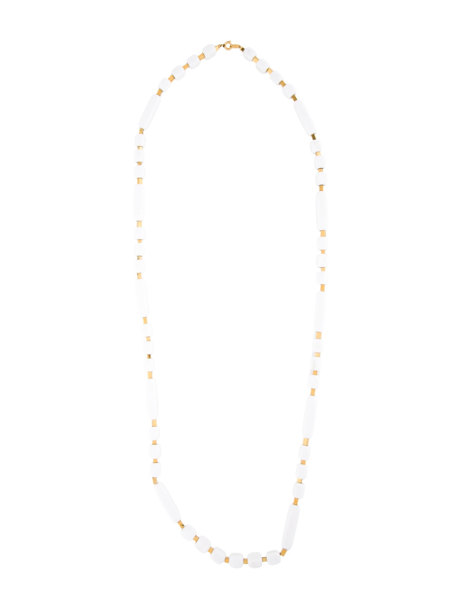 Trifari Resin Bead Long Strand Necklace