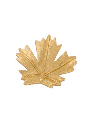 Trifari Pendant Necklace Leaf Charm