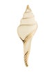 Trifari Enamel Shell Shaped Pin Brooch