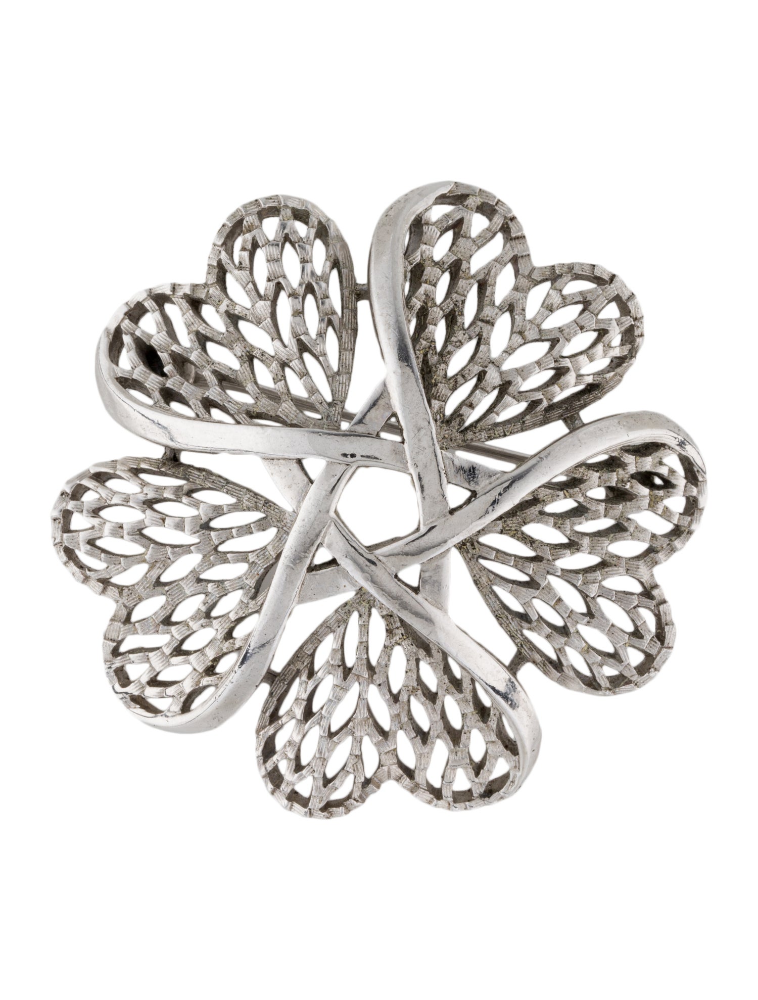 Trifari Vintage Textured Brooch