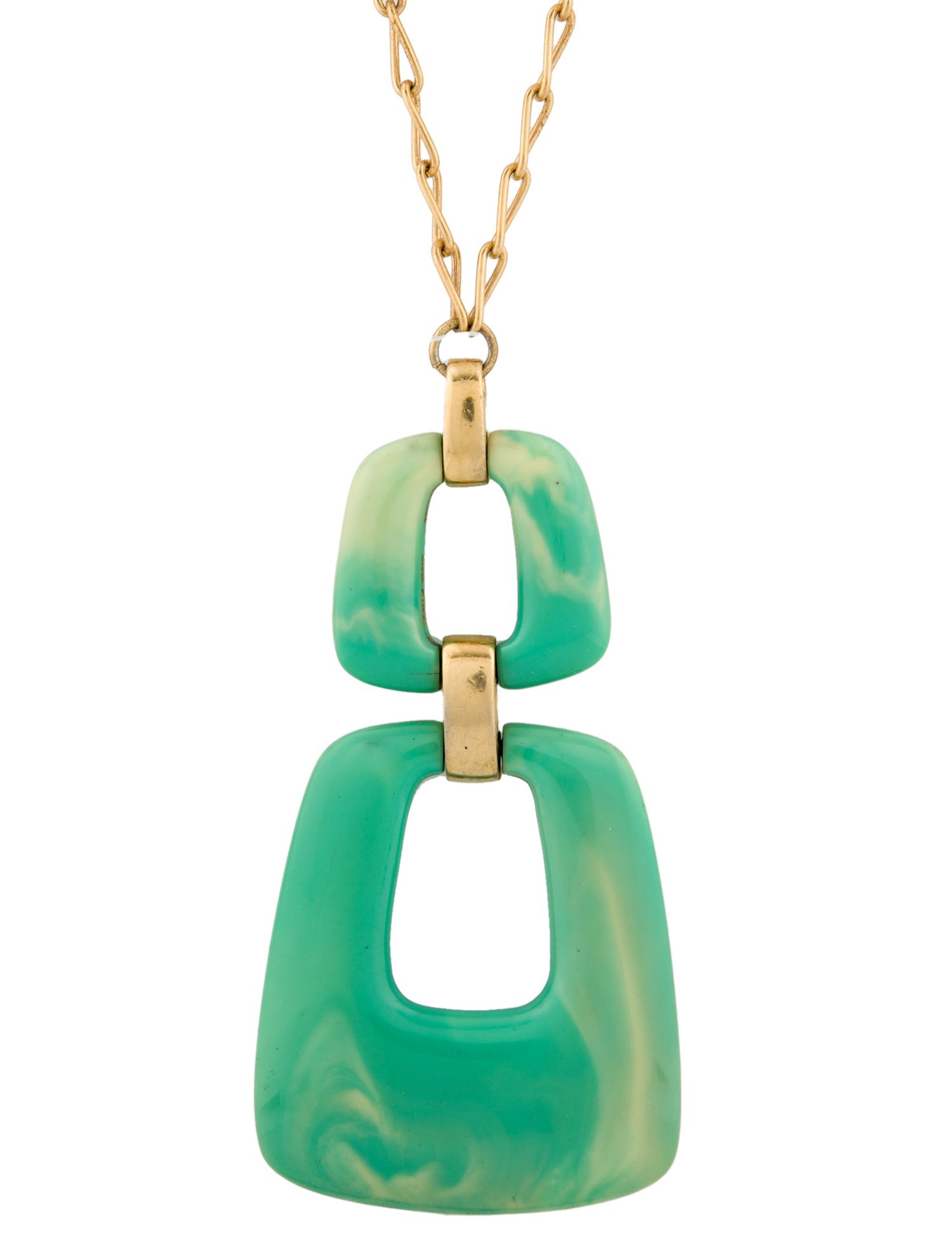 Trifari Resin Pendant Necklace