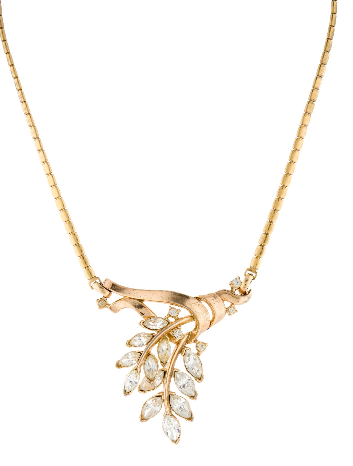 Trifari Crystal Pendant Necklace