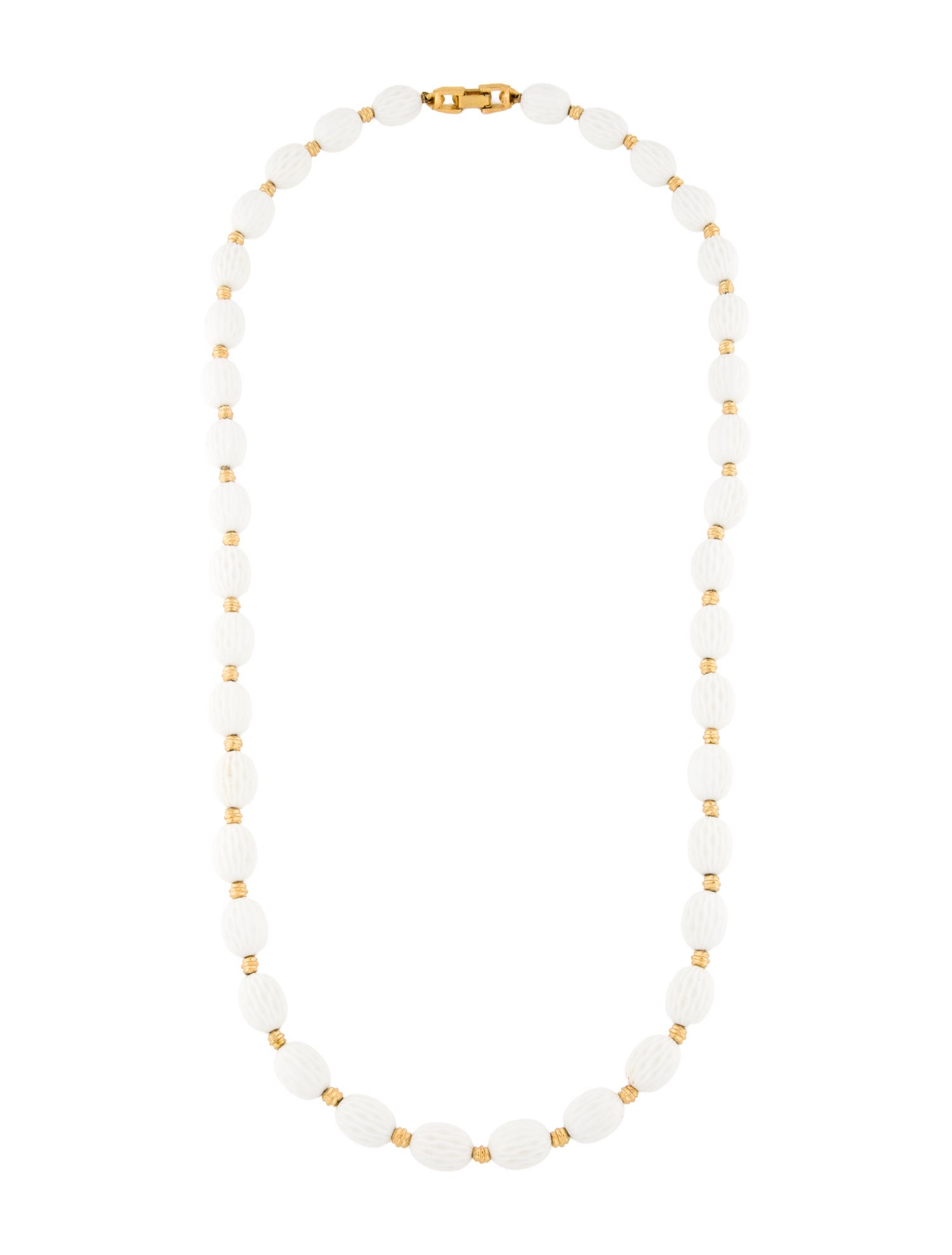 Trifari Resin Bead Strand Necklace