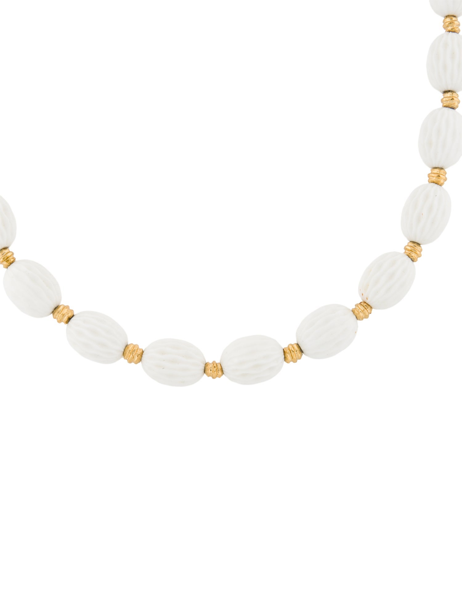 Trifari Resin Bead Strand Necklace