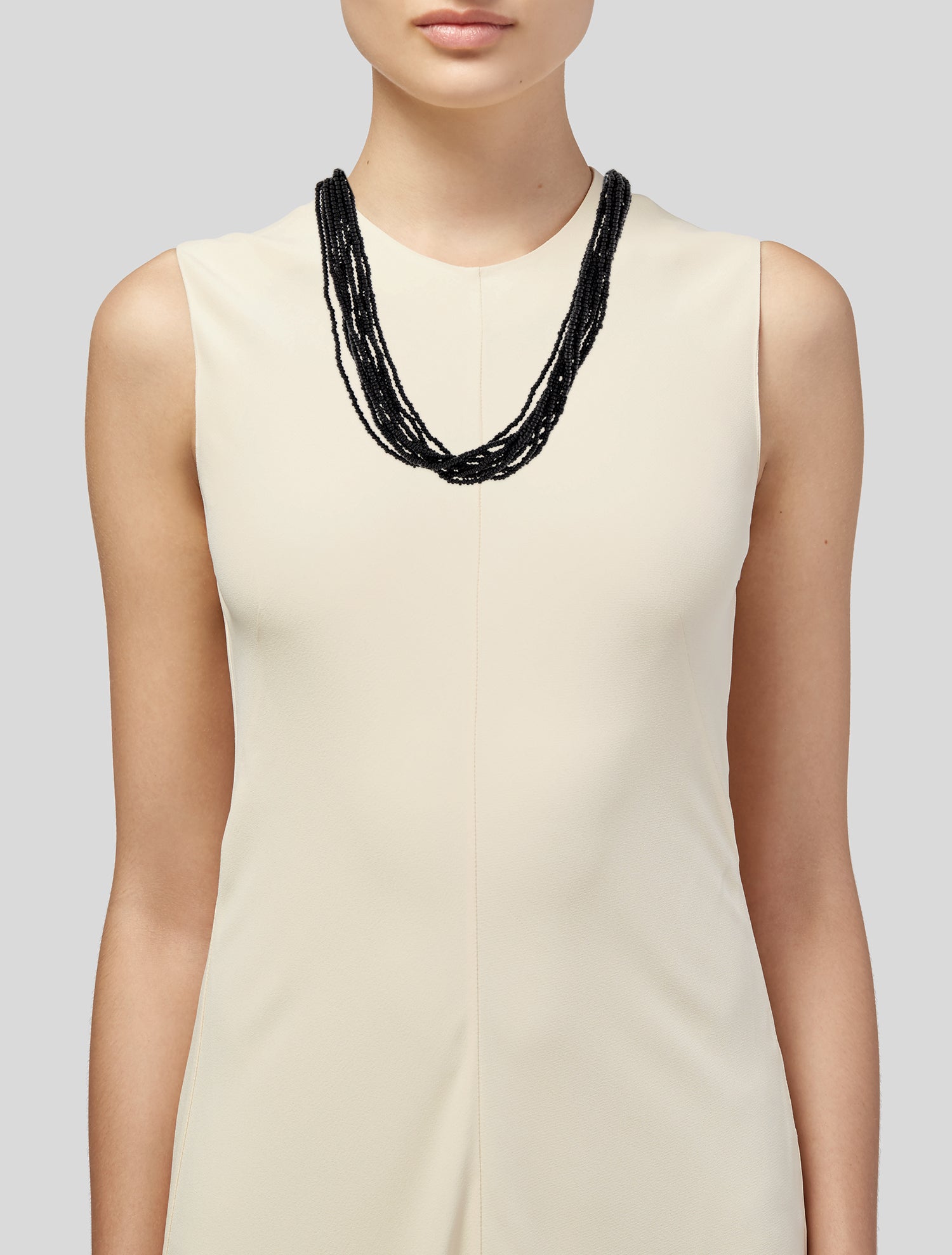 Trifari Multistrand Bead Collar Necklace