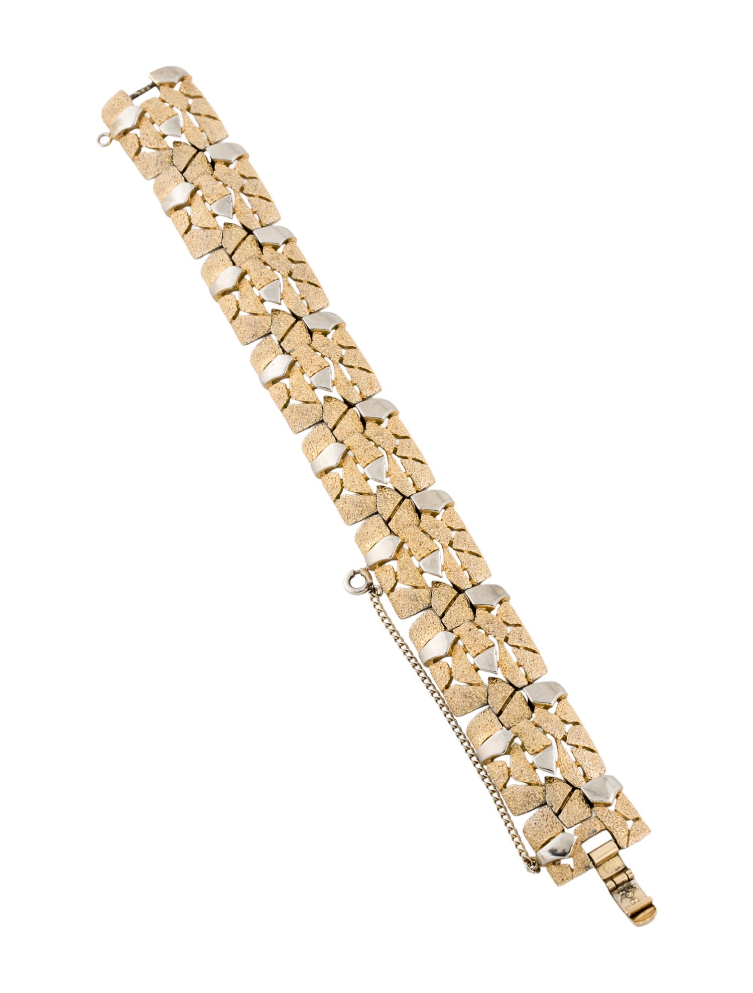 Trifari Trifari Nugget Link Bracelet