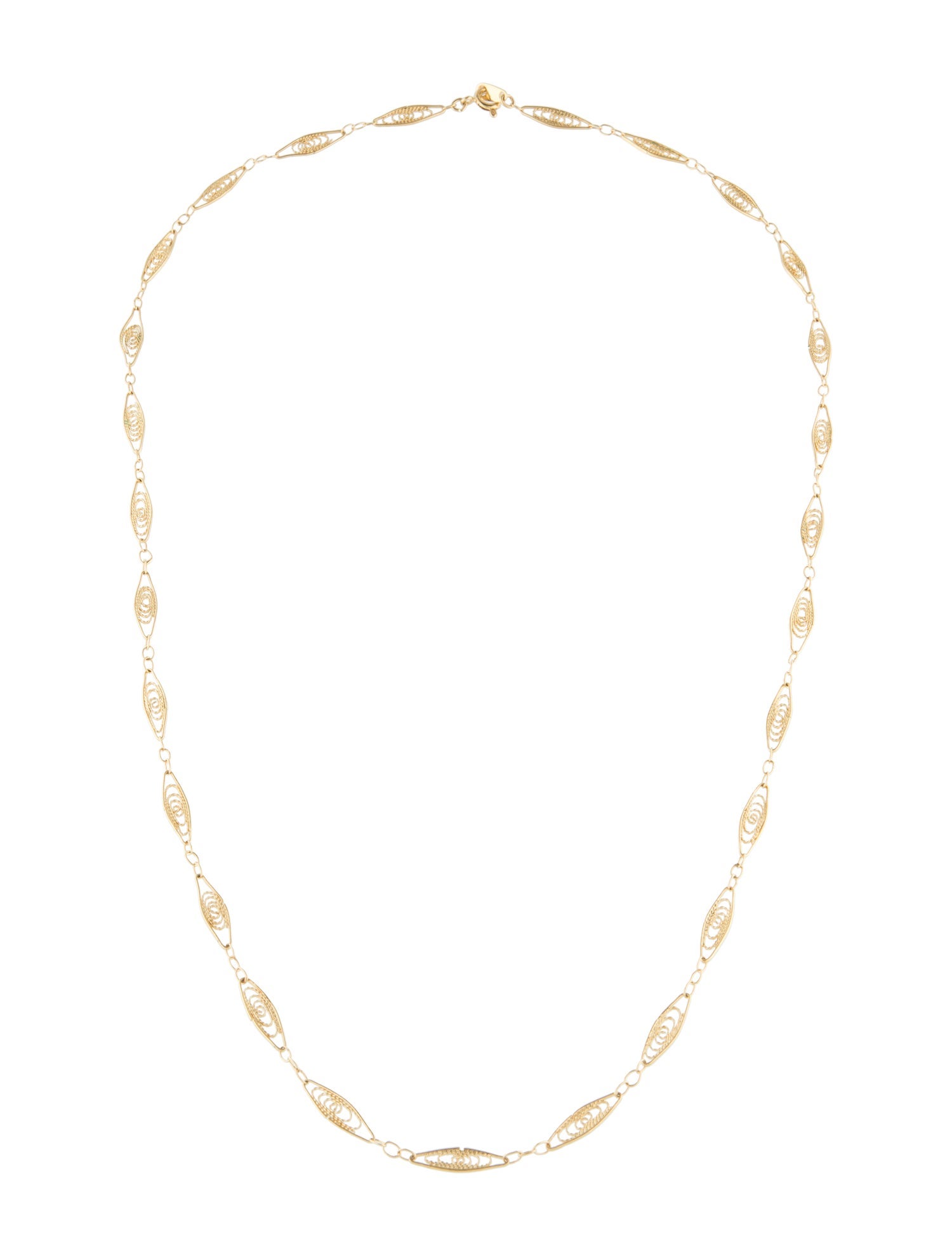 Trifari Vintage Filigree Chain Necklace