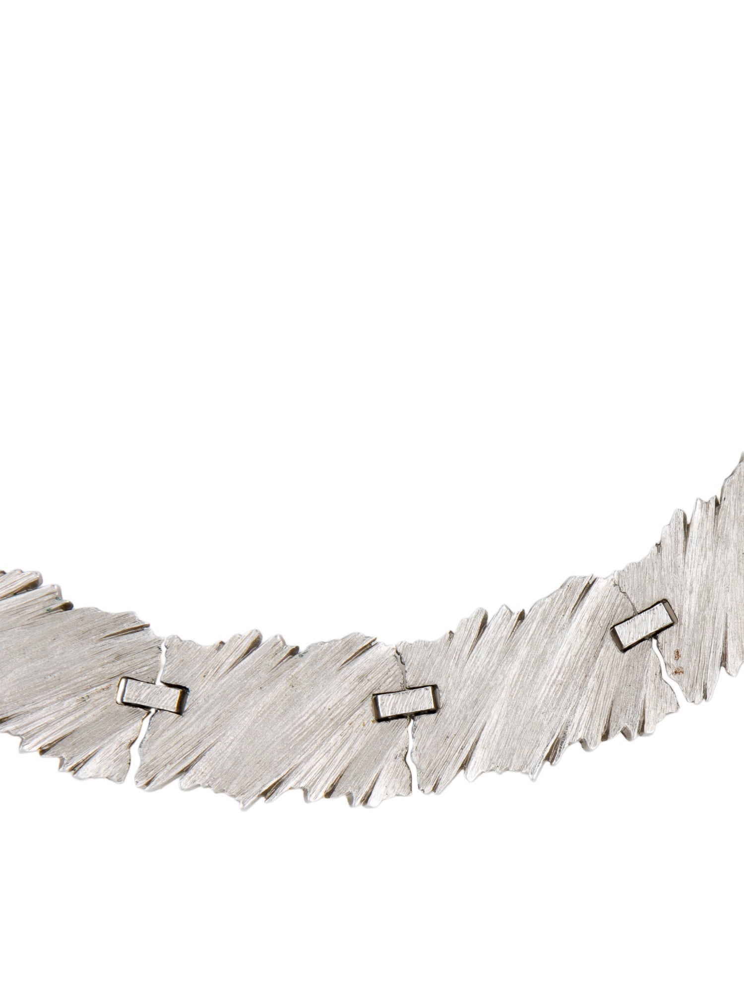 Trifari Vintage Textured Collar Toggle Necklace