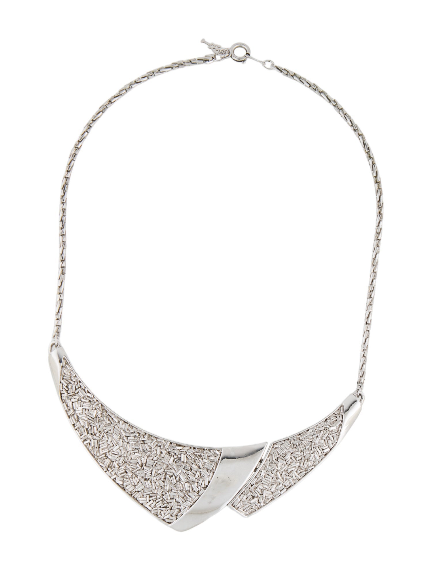 Trifari Vintage Textured Collar Necklace