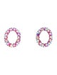 Trifari Crystal & Resin Clip-On Earrings