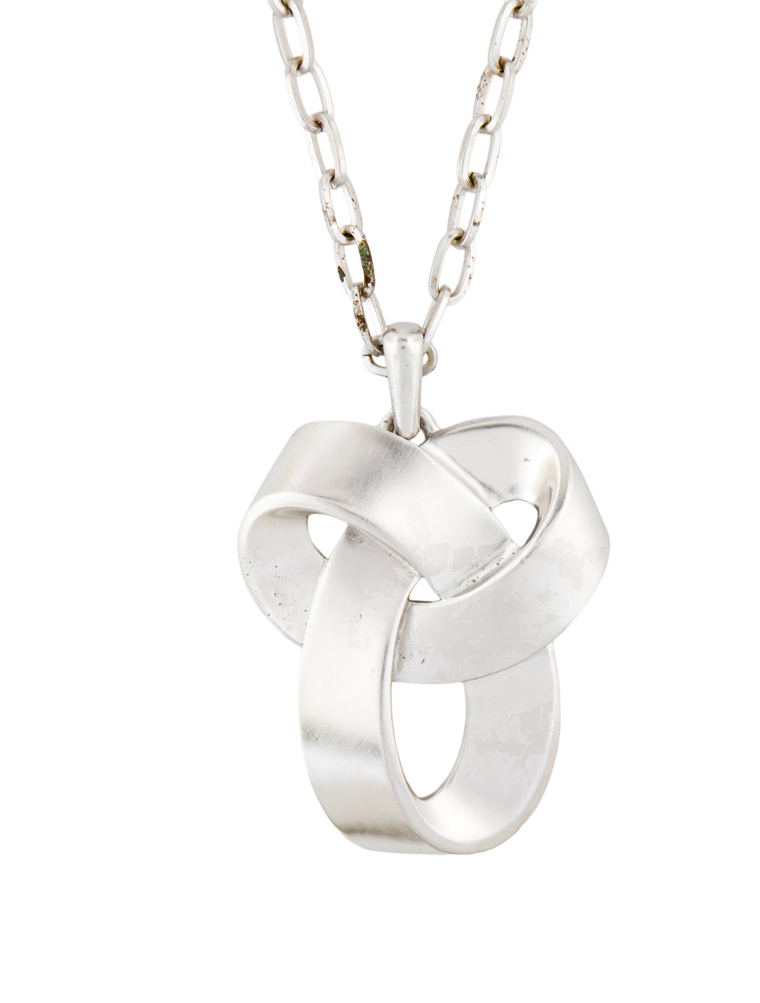 Trifari Vintage Knot Pendant Necklace