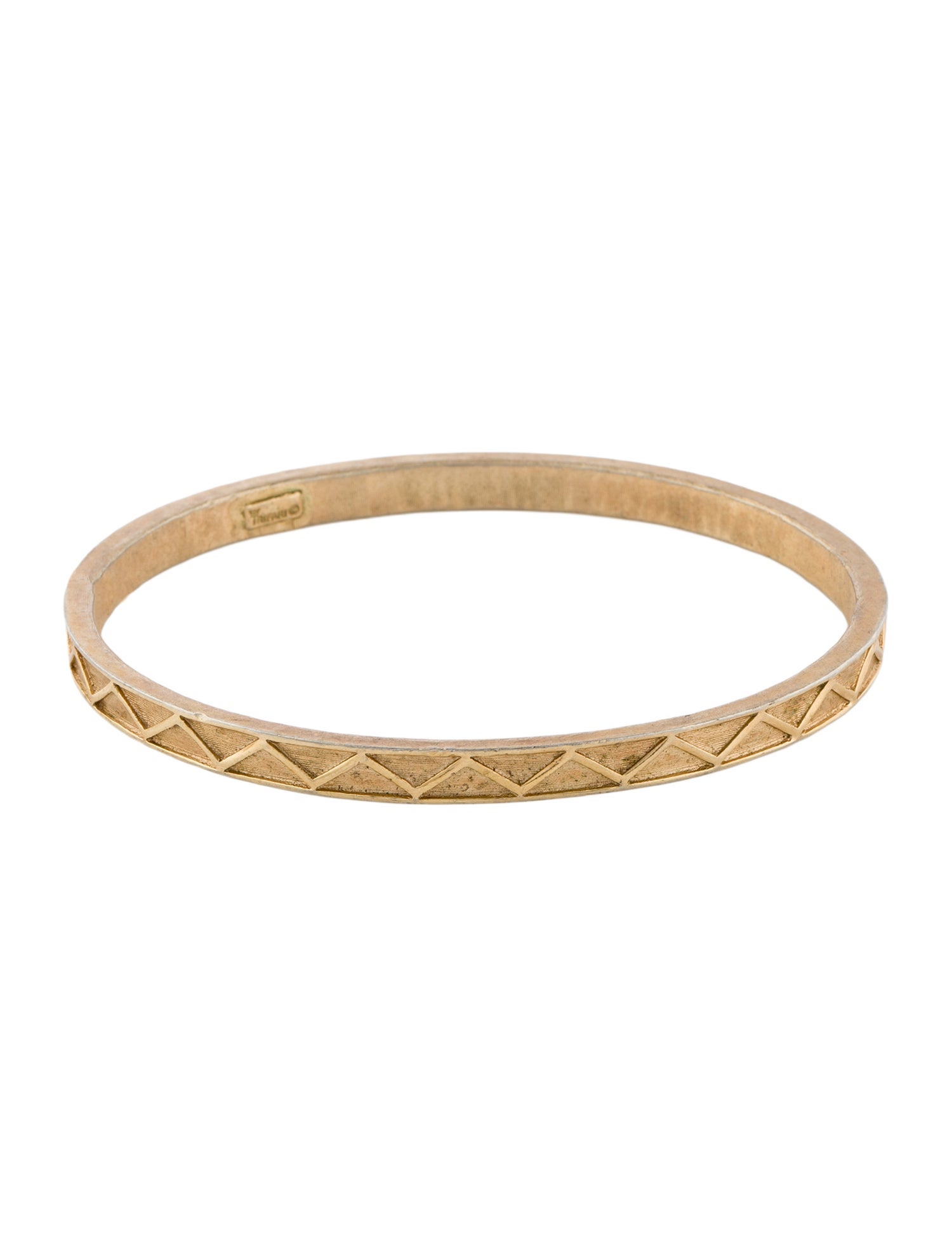 Trifari Textured Bangle Bracelet