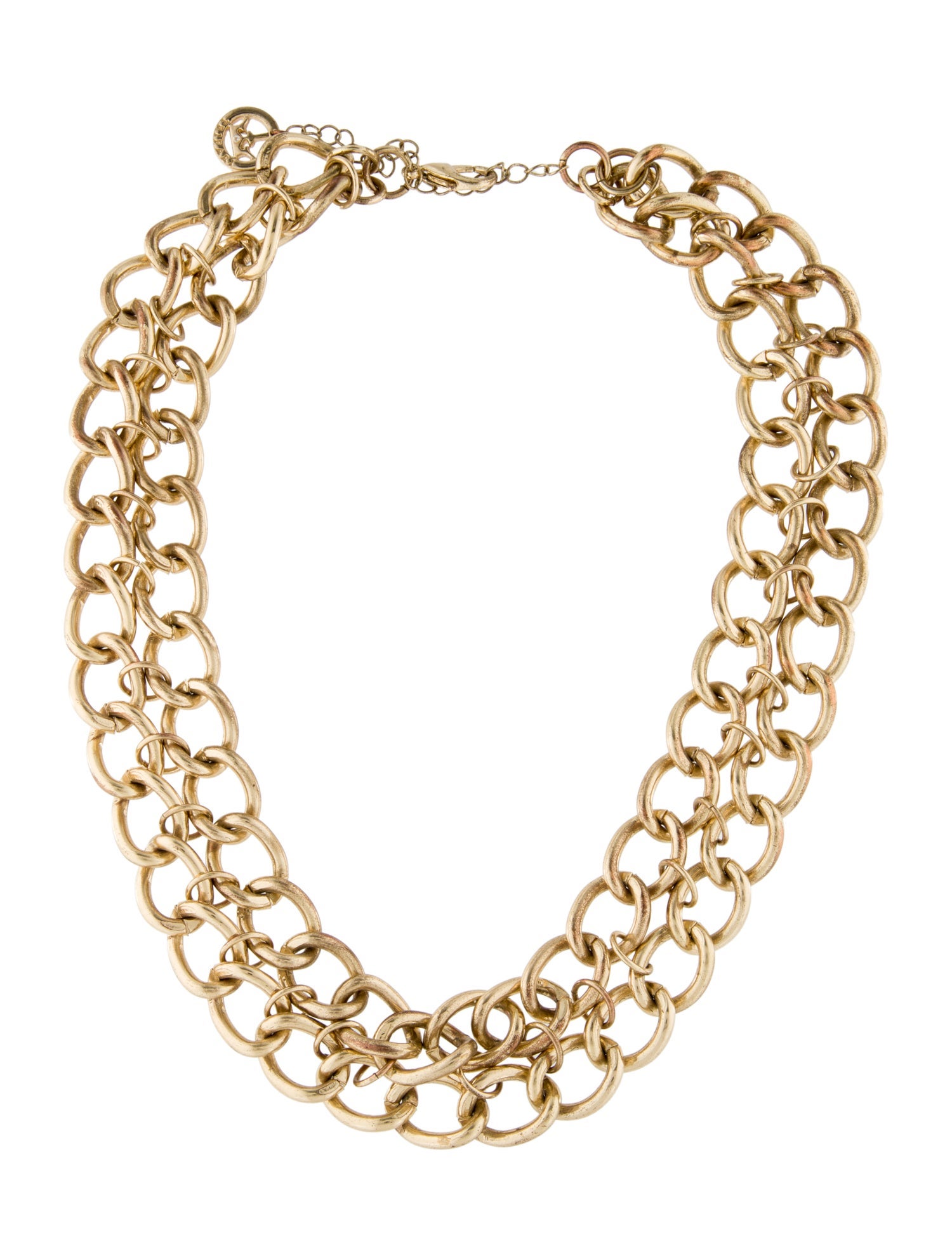Trifari Double Link Collar Necklace
