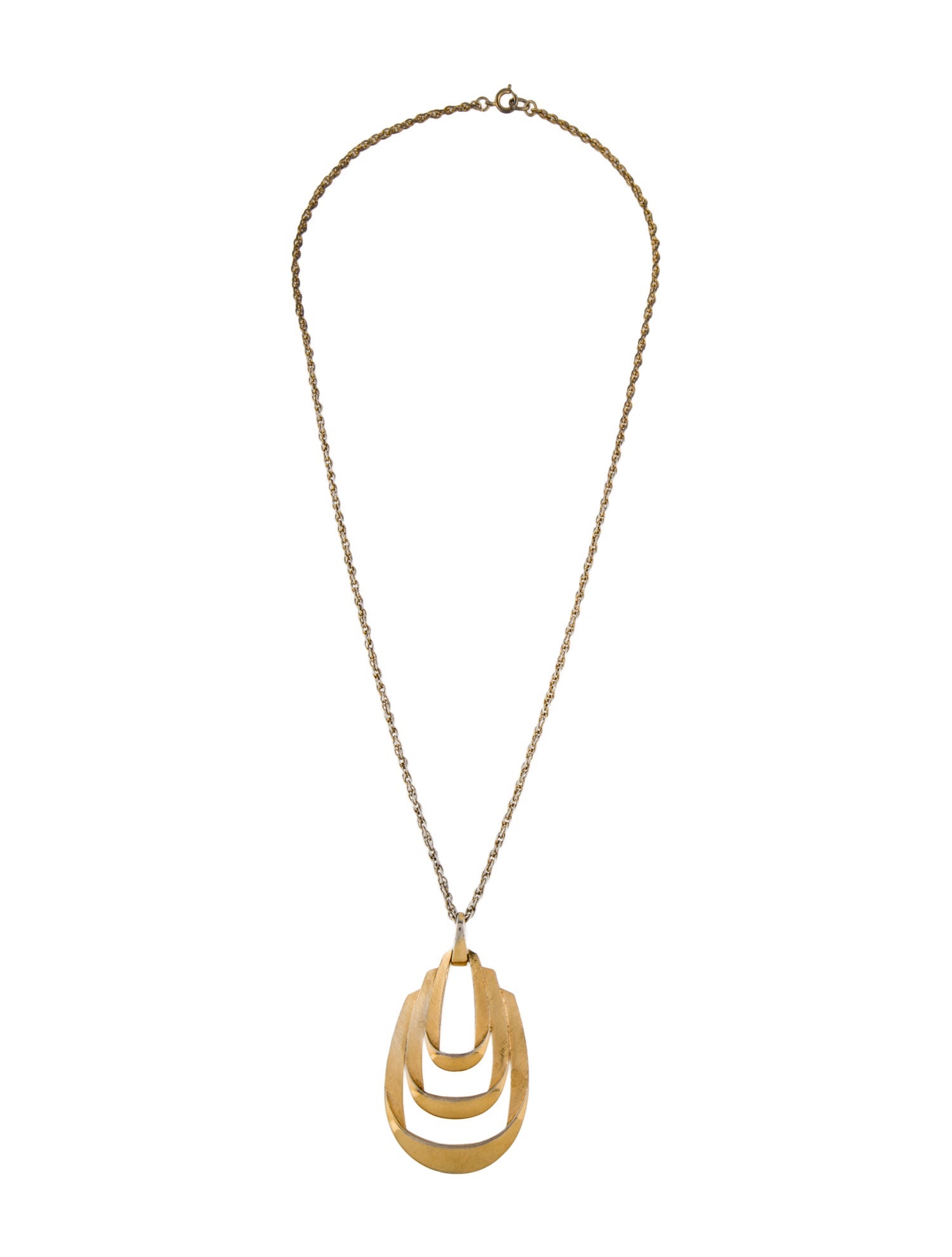 Trifari Vintage Geometrical Pendant Necklace