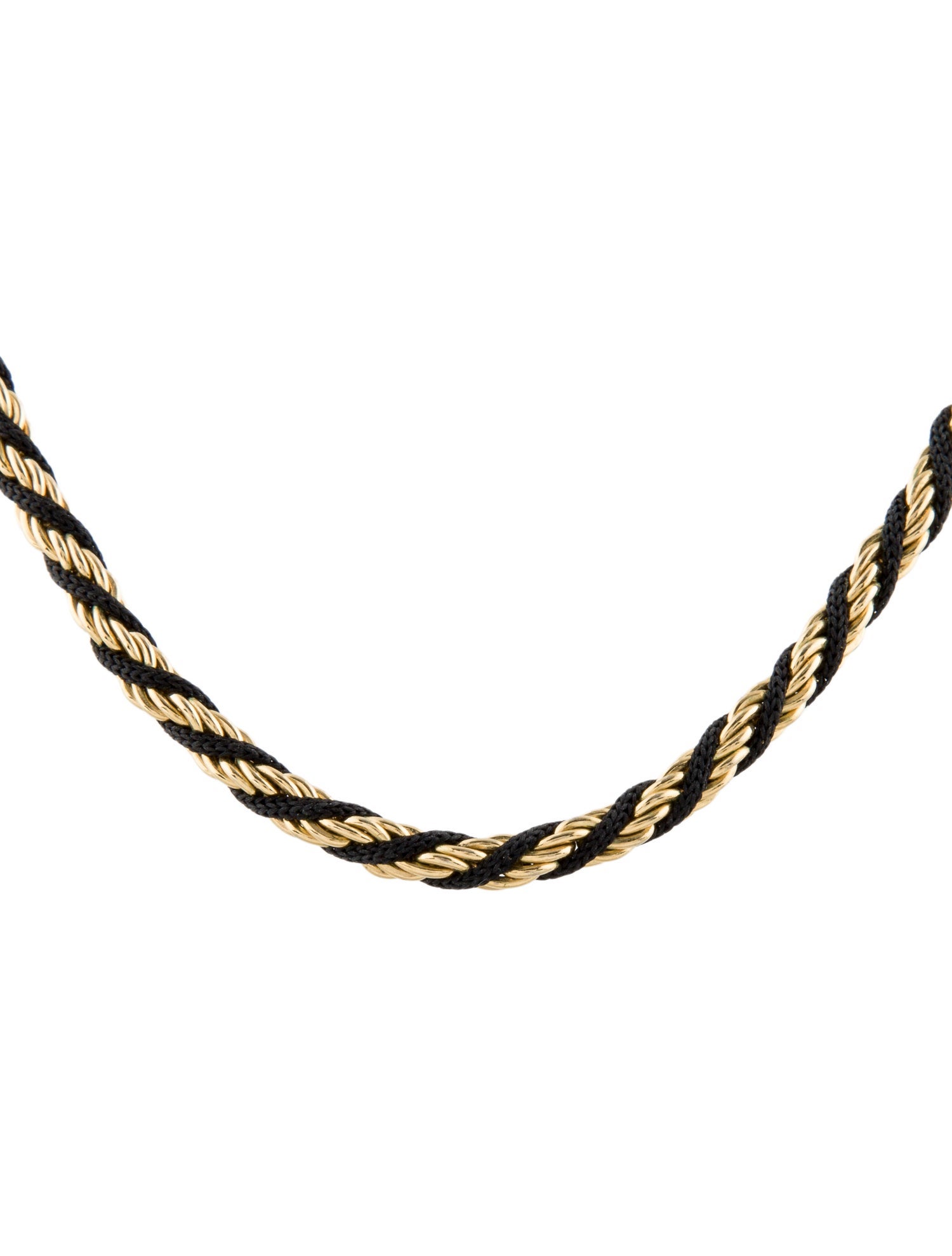 Trifari Twisted Cord Chain Necklace