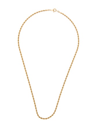 Trifari Rope Chain Necklace