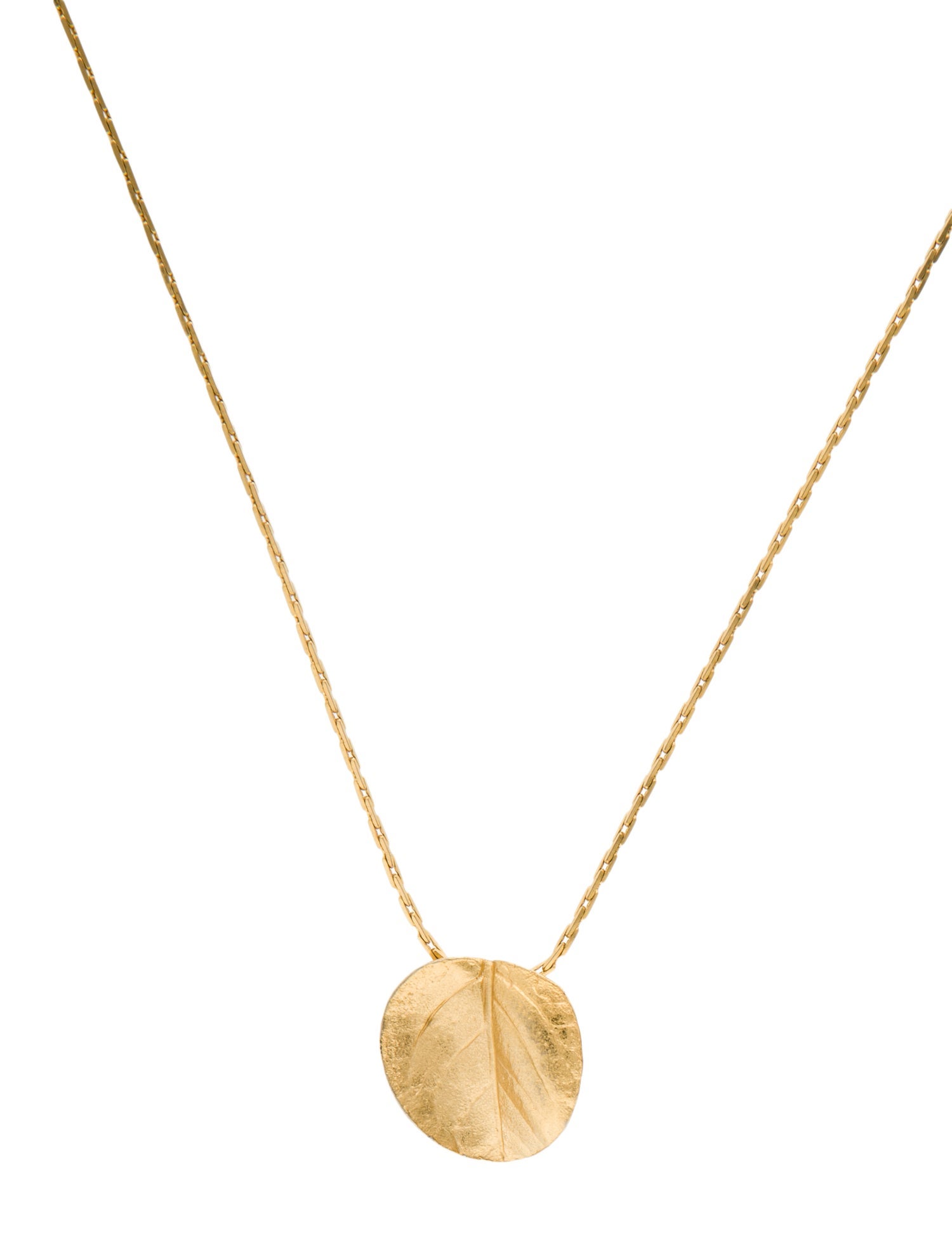 Trifari Vintage Leaf Pendant Necklace