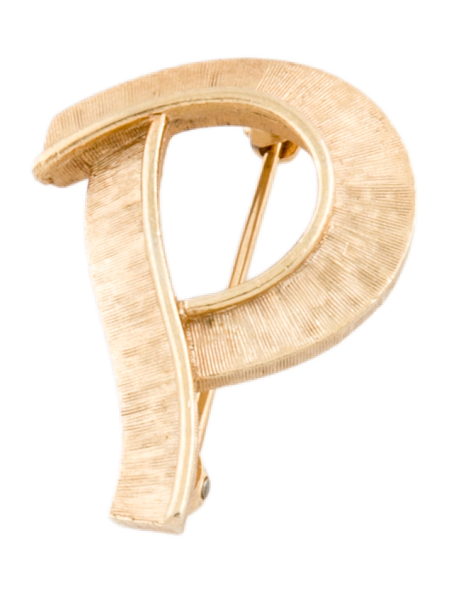 Trifari Vintage letter "P" Brooch